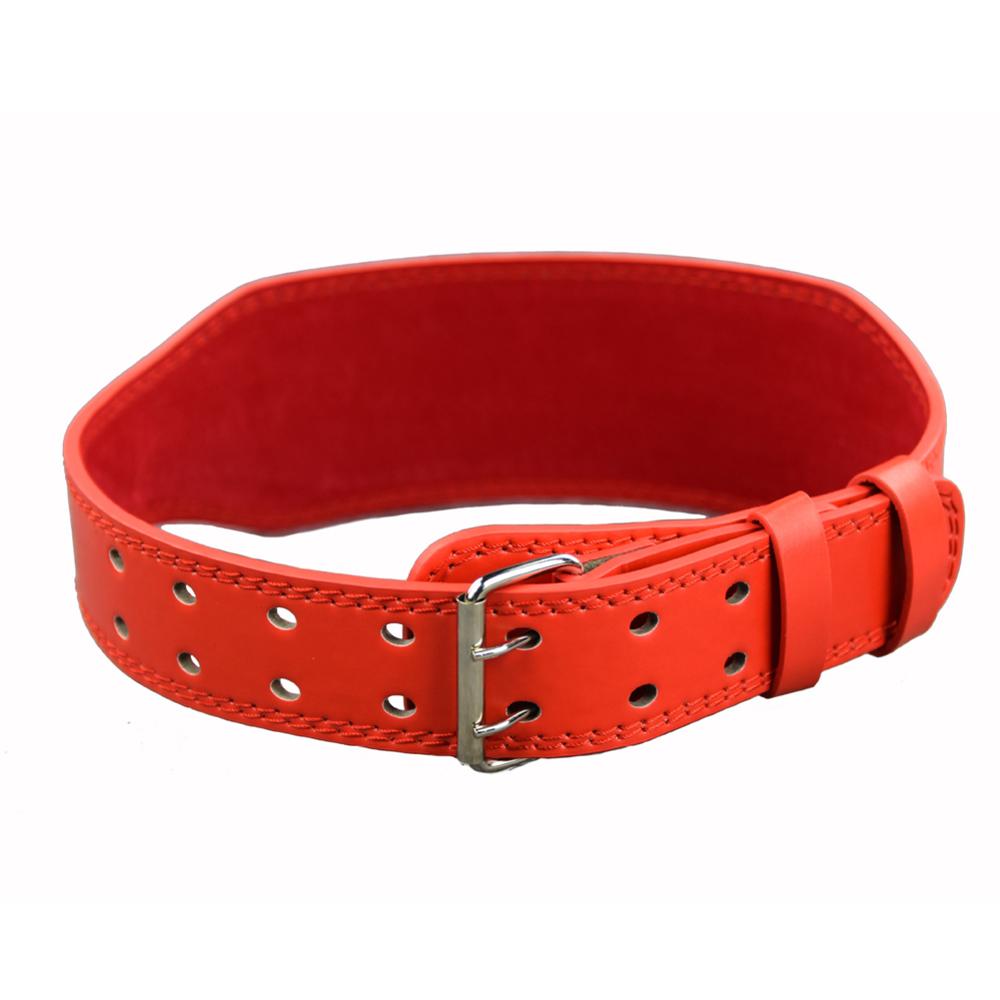 Gym Belt Weightlift Squat Bodybuild Powerlifting Belt Fitness Crossfit Gym Weight Weightlifting Muscul Dumbbel Gym Equipment: red / L