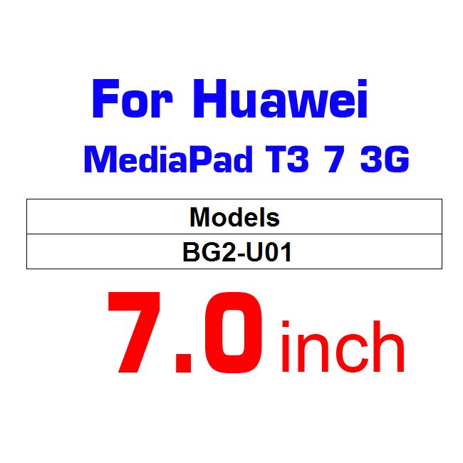 Tablet Tempered Glass For Huawei MediaPad T5 10 Glass T3 10 Honor Play Pad 2 9.6 8 Screen Protector For T1 10.1 8 7 Glass C5 8: Huawei T3  3G  7.0