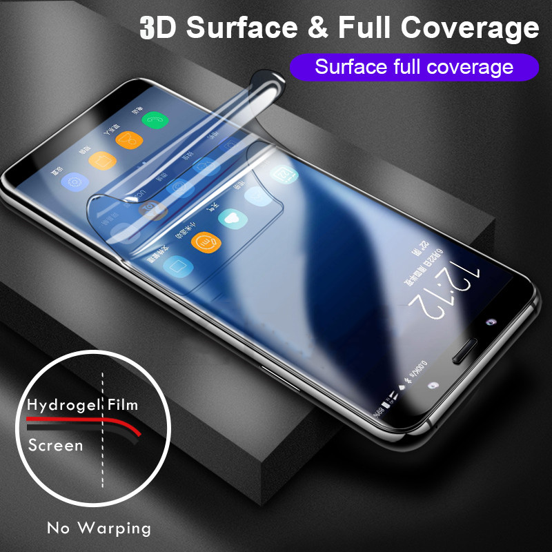 3D de la cubierta completa de la película de hidrogel para Samsung Galaxy S10 S8 S9 A8 más S7 borde Nota 10 9 8 S10 Plus 5G Protector de pantalla película