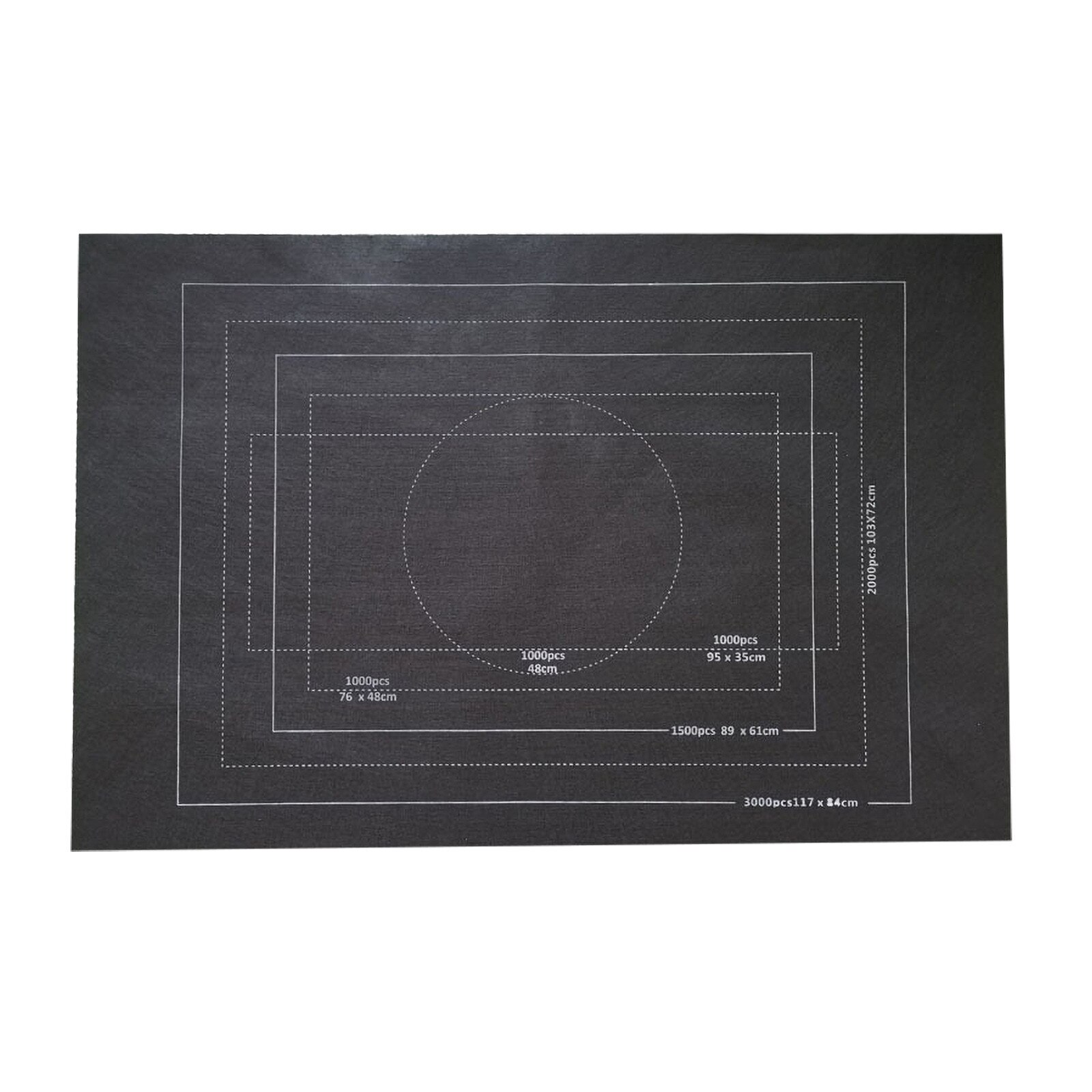 Tot 3000 Stukken Opslag Puzzel Professionele Puzzels Roll Mat Voelde Matten Puzzel Tapijt Speelgoed Kid Accessoire Onderwijs Speelgoed: Black