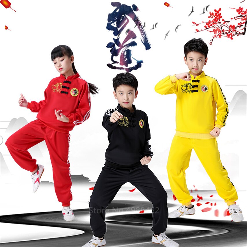 Ropa china ropa tradicional Tang traje bebé niña Shaolin Kung Fu Wushu ejercicio traje de artes marciales uniforme conjunto