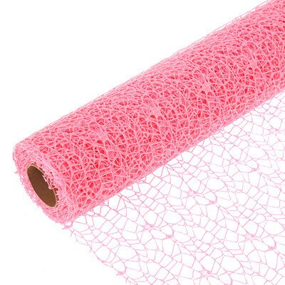 4.5M Kleur Organza Boeket Wikkelen Gaas Mesh Diy Craft Leveranties Kinderen Hand Scrapbook Gereedschap Wedding Party Decor Gordijnen: Pink Gauze Mesh