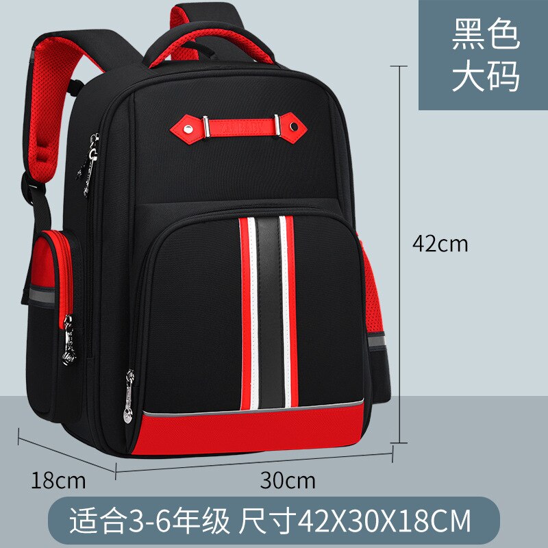Kids backpack Primary School Bags For Students Boys Girls orthopedic Backpacks Waterproof Schoolbags Book Bag mochila infantil: large black