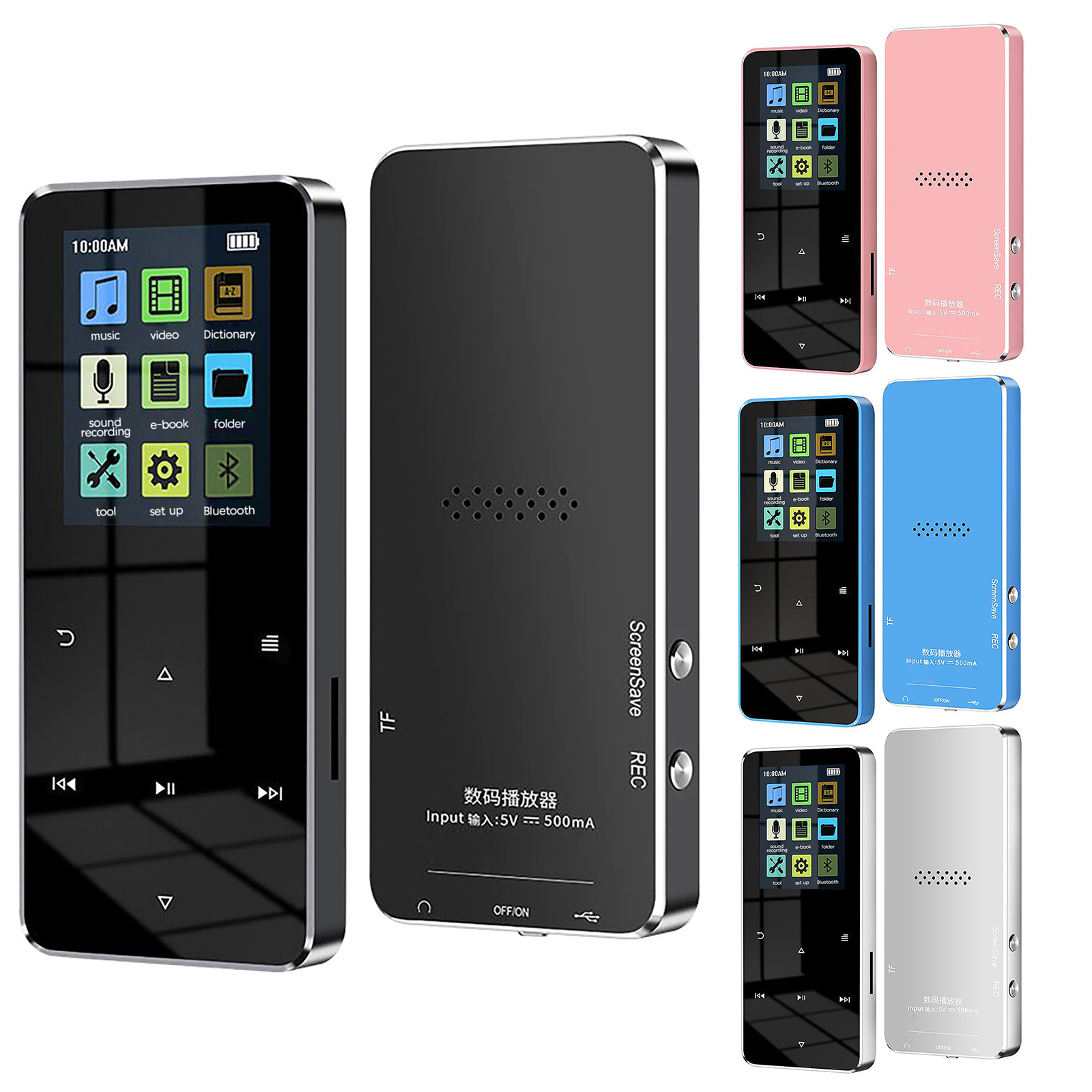 Video- und sprachunterstützung,  mp3 , e-book-reader, lautsprecher, kartenrekorder, bildschirm, musikplayer mit 1.8 -zoll-tf- , mp3  mp4 mp3/mp4