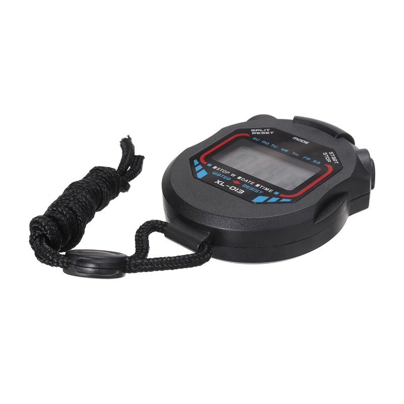 Digitale Sport Cronometro Contatore Formazione Portatile Timer Cronografo Allarme Funzione Carillon Orario Resistente All'acqua