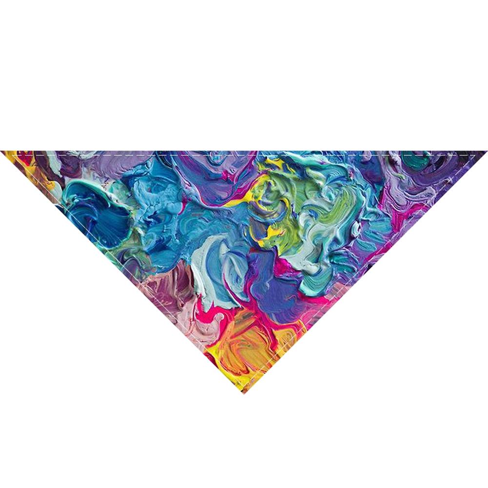 Akvarell maling kjæledyr skjerf for hund vaskbart sløyfebånd bandana halsbånd katt hund skjerf tilbehør