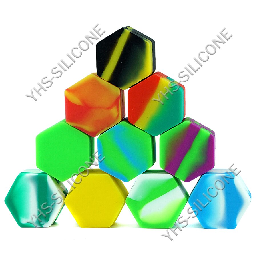 Lote de 3 uds. De recipiente de concentrado de silicona hexagonal de 26ml y recipiente de silicona para aceite, crema líquida, concentrado de silicona hexagonal: Leave message