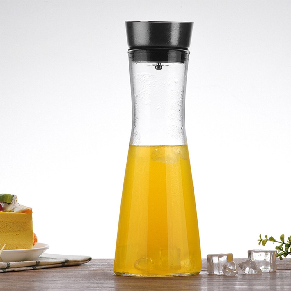 Recipiente de cristal resistente al calor, Portable, transparente, a prueba de agua, soporte para té, 1 Uds.
