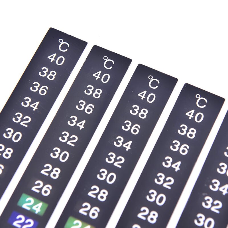 10-40Degrees Stick-on Digital Aquarium Fish Tank Fridge Thermometer Sticker Measurement Sticker Temperature Control Tool Product