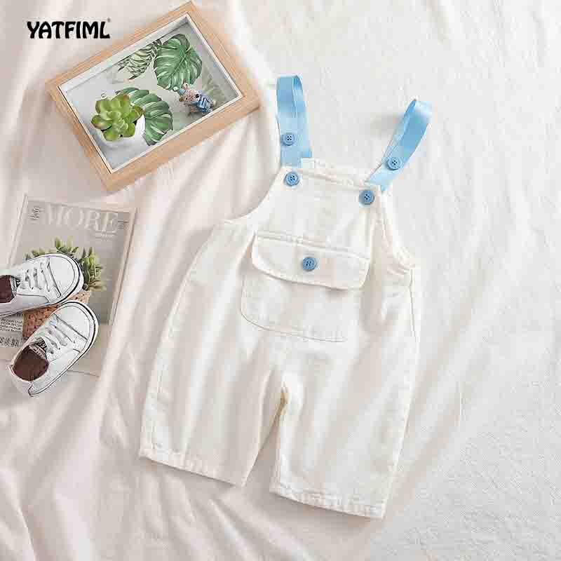 Yatfiml Kinderen Plaid Overalls Broek Voor Jongens Meisjes Baby Meisje Jongen Grote Pp Broek Lente Peuter Jumpsuit Leuke Broek voor Kids: white / 18m