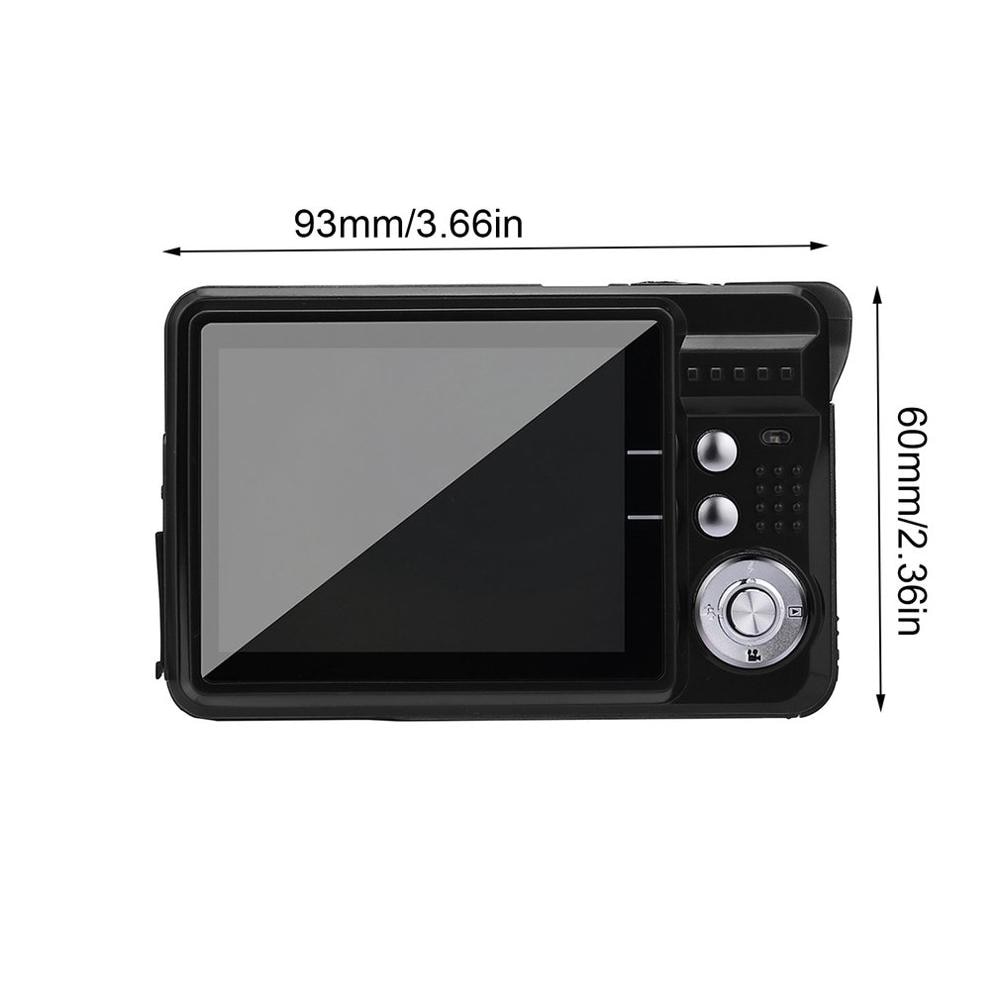 Digital Camera 2.7HD Screen Digital Camera 21MP Anti-Shake Face Detection Camcorder Black white