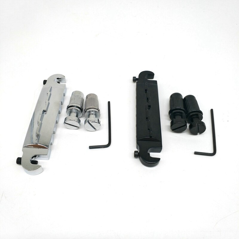 Electric Guitar Bridge All-In-One Bridge Tailpiece Guitar Roller Saddle Bridge,for LP Electric Guitar