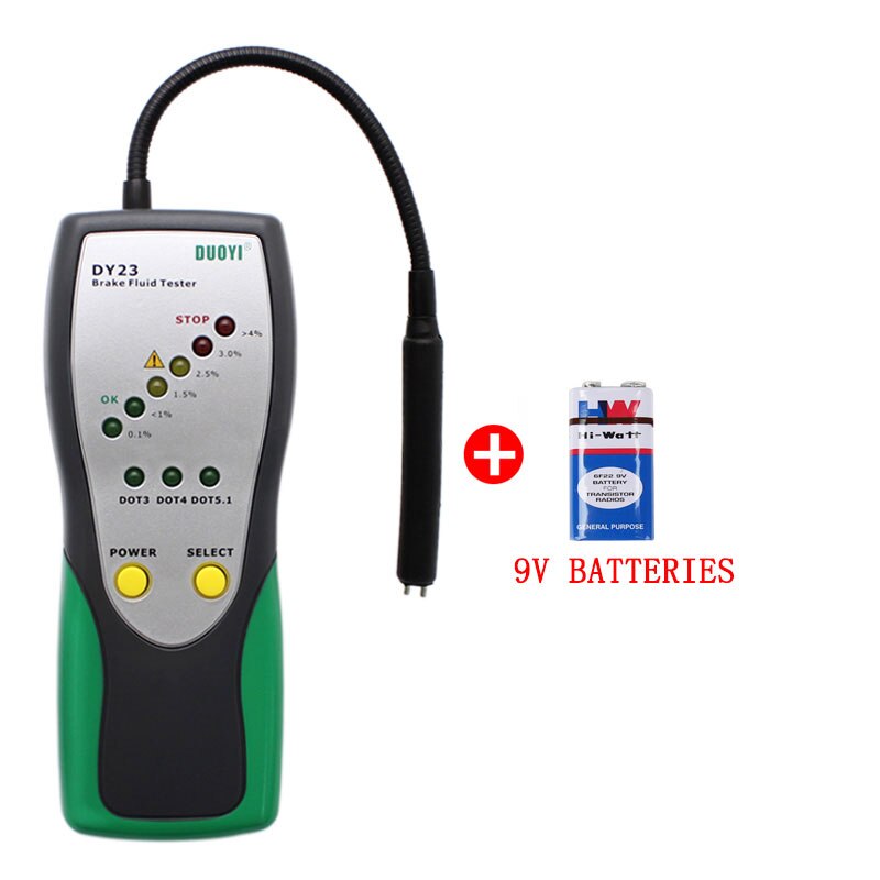 DUOYI Auto Brems Flüssigkeit Tester DY23/DY23B Digitale Genaue Prüfung Automobil Brems Flüssigkeit Wasser Inhalt Überprüfen Universal- Öl: DY23-mit Batterie