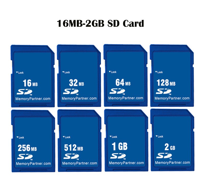 10PCS/Lot Memory SD Card Class 2 32MB 64MB 128MB 256MB 512MB 1GB 2GB Carte SD Mini Memoria SD Cards for Supplier