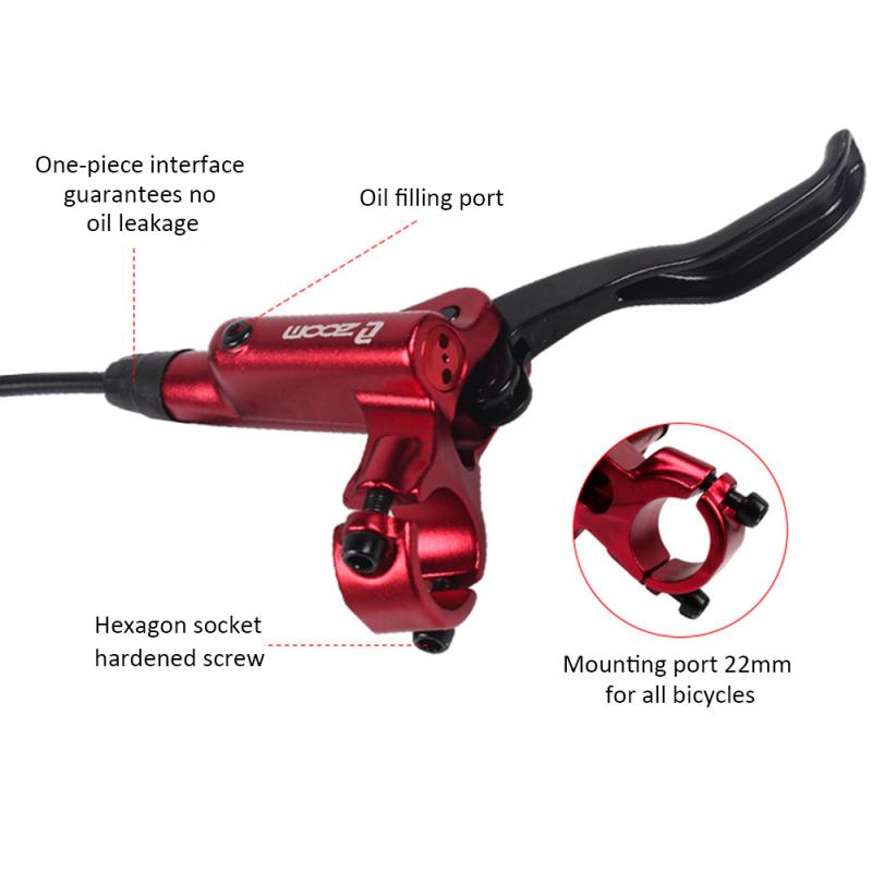 1 par de freios a disco hidráulicos para bicicleta, disco de freio hidráulico para bike de montanha, conjunto frontal e traseiro, acessórios para bicicleta