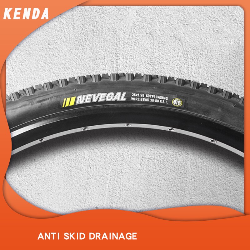 KENDA MTB Bike Tire K1010 BMX Mountain Bicycle tyre 26*1.95 folding bike parts 60TPI Steel wire mountain bike tires: Default Title