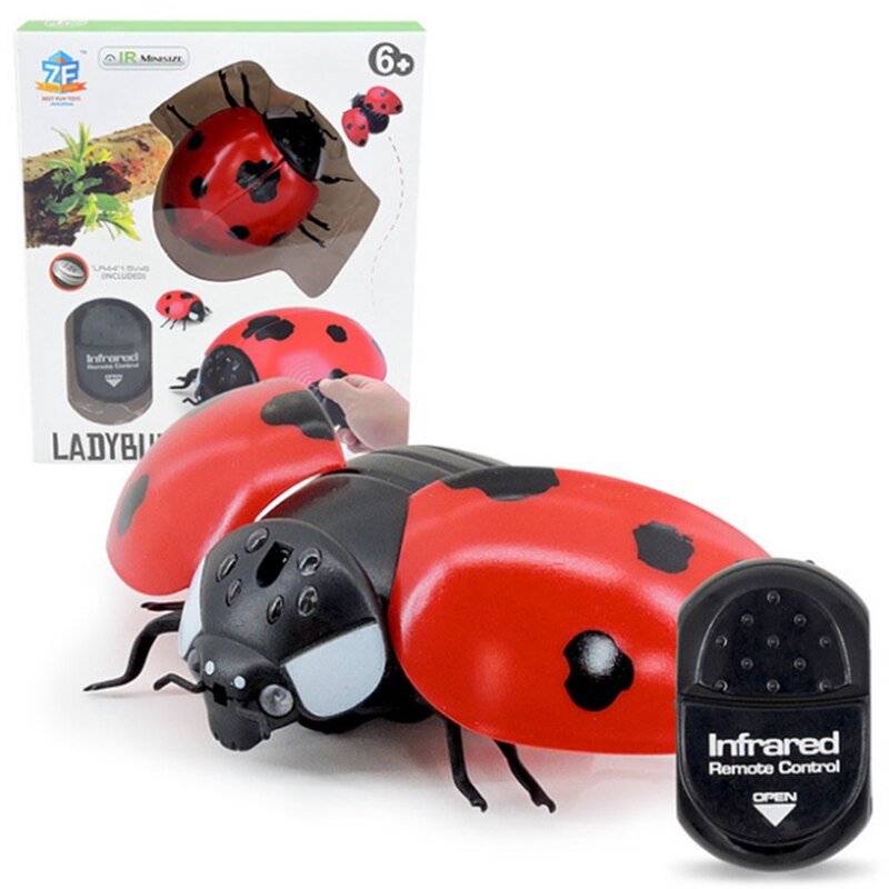 Télécommande infrarouge , jouet de Simulation d&#39;insecte, mouche géante, coccinelle abeille, amusant, d&#39;halloween