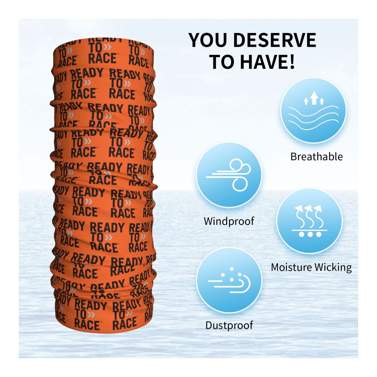 Aangepaste Ready To Race Oostenrijkse motorfiets nekbeschermer dames heren winddichte winterbandana sjaal voor fietsen