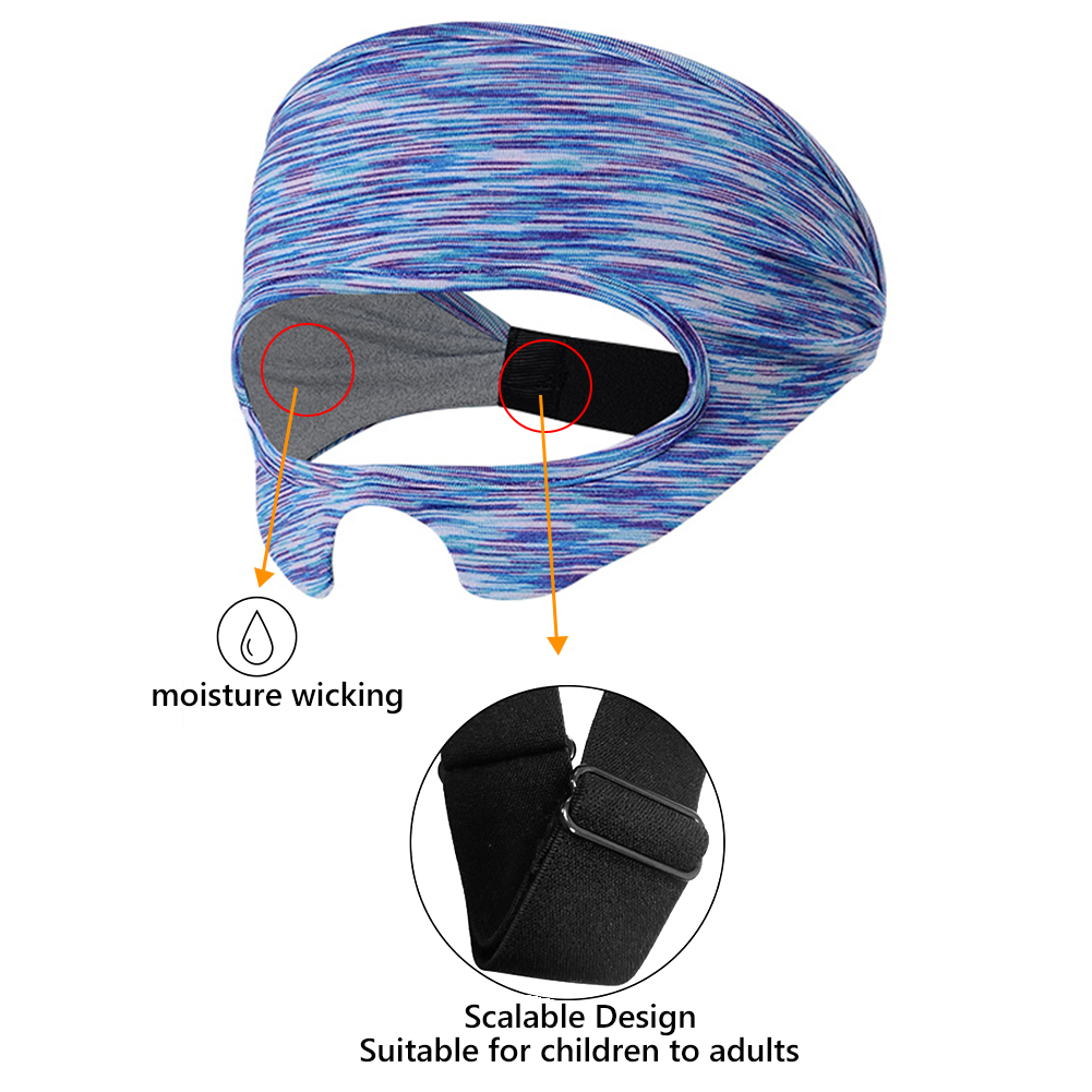 VR Glasses Eye Mask Sweat Band Sunshade Moisture Wicking Eye Mask Cover Breathable VR Headset Accessories for Oculus Quest 2/1