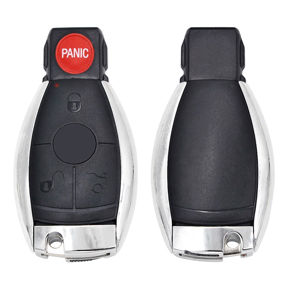 3/4 Button Smart Key Shell for Mercedes Benz W211 A C E G S R SL ML GML CL GL CLS CLA CLK SLK GLK with Battery Holder Small Key