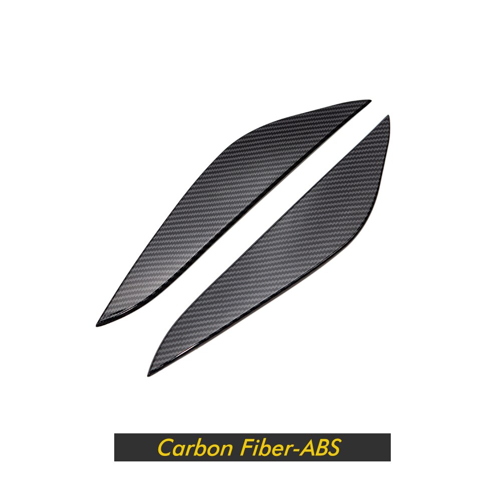 Haloperformance Model3 Lamp Eyebrow Front Light Eyebrow For Tesla Model 3 Carbon Fibre ABS Decorative Strip Accessories Three Y: carbon fiber ABS