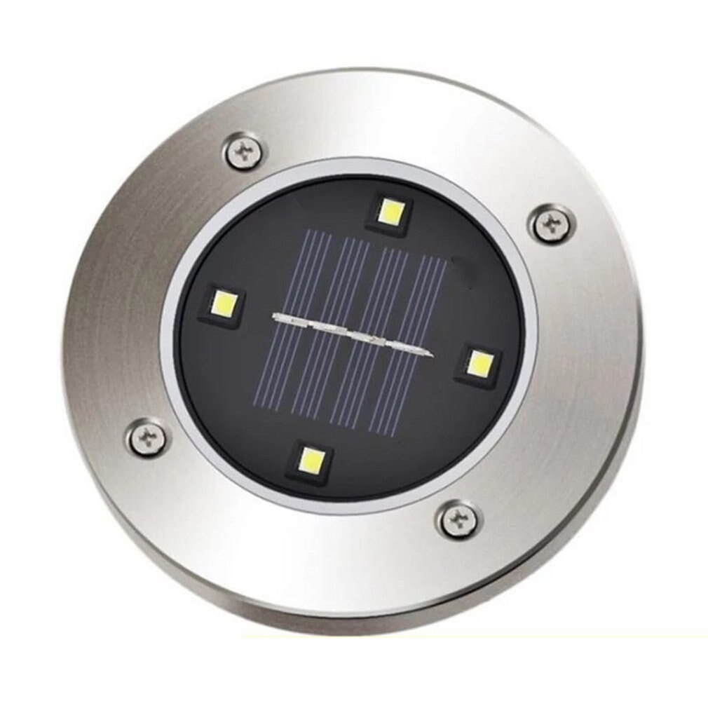 Solar Ground Lights Solar Disk Lights Outdoor Waterproof For Garden Pathway Lawn Driveway Walkway Lawn Light