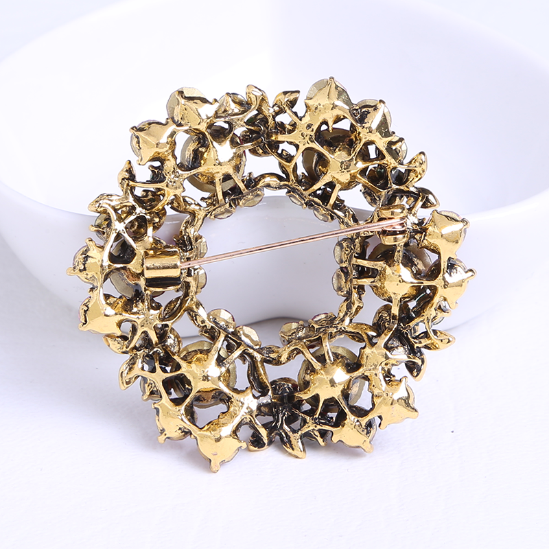 Beadsland Alloy Ingelegd Rhinestone Broche Modieuze High-end Kleding Accessoires Pin Vrouw MM-316