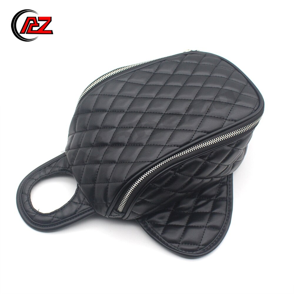 ACZ Waterproof Motorcycle Magnetic Diamond PU Leather Oil Fuel Tank Travel Bag For Harley 883 1200