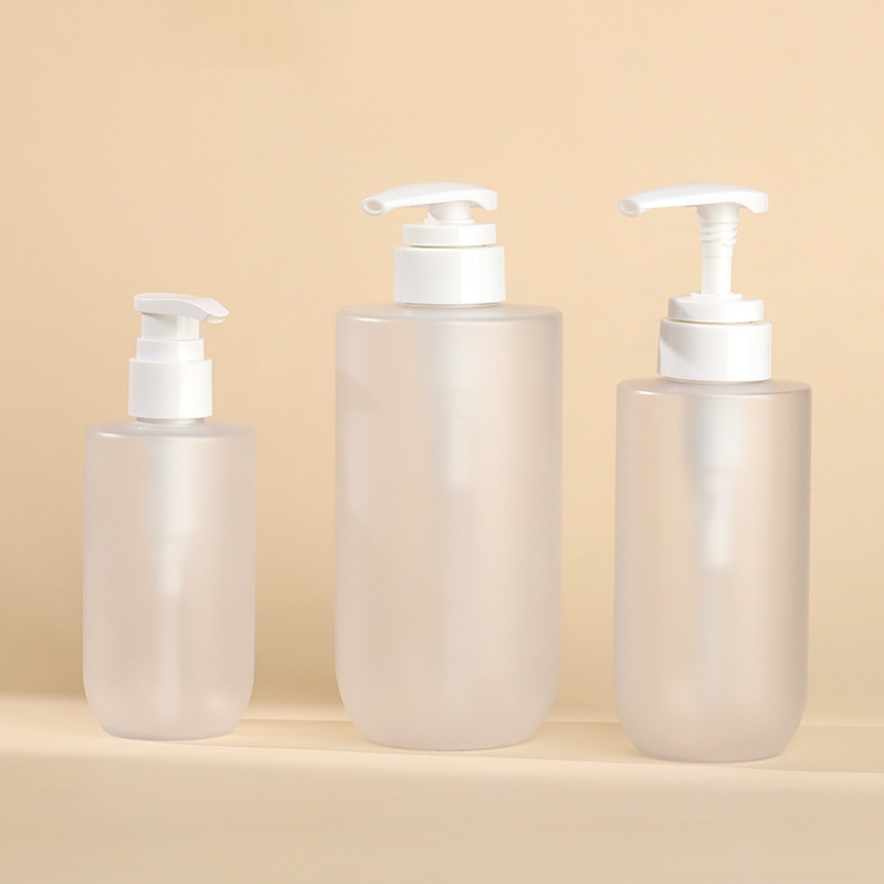 5/15PCS 200/300/500ml Empty Plastic Lotion Pump Bottle Shampoo Shower Gel Dispenser Body Lotion Bottle With White Pump: light green / 2ml