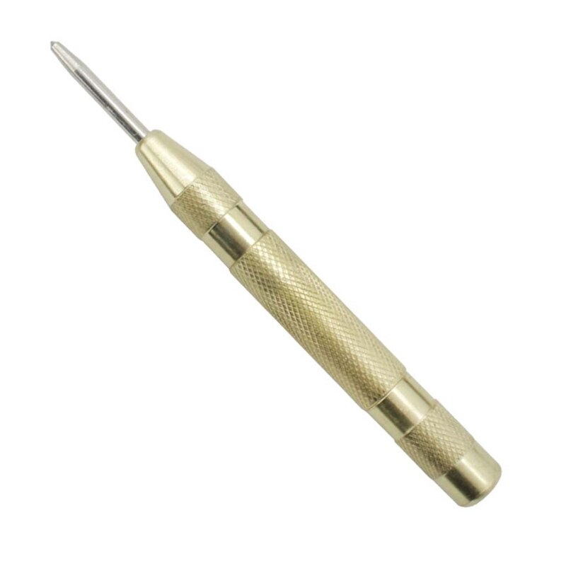 Automatic Center Pin Spring Loaded Punch Marking Holes Wood Marker Woodwork Tool Drill Bit: 9FF701536-B