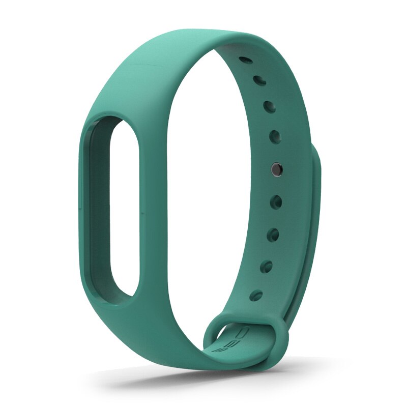 Para Xiaomi Mi Band 2 Correa de muñeca de silicona para mi Band 2 pulsera accesorios reloj inteligente Original M2 Miband 2 Correa: Green