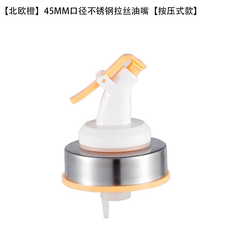 Yomdid Duurzaam Bottle Cap Stopper Voor Olie Fles Kruiden Fles Saus Azijn Olie Nozzle Spuit Verzegeld Deksel Keukengerei: A Orange