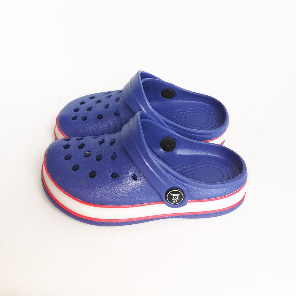 Ltolo barn pojke baby neon led-lampor sommar mulor sandaler krokodil småbarn träskor tofflor skor för pojkar storlek 28 29 30 31 32 33