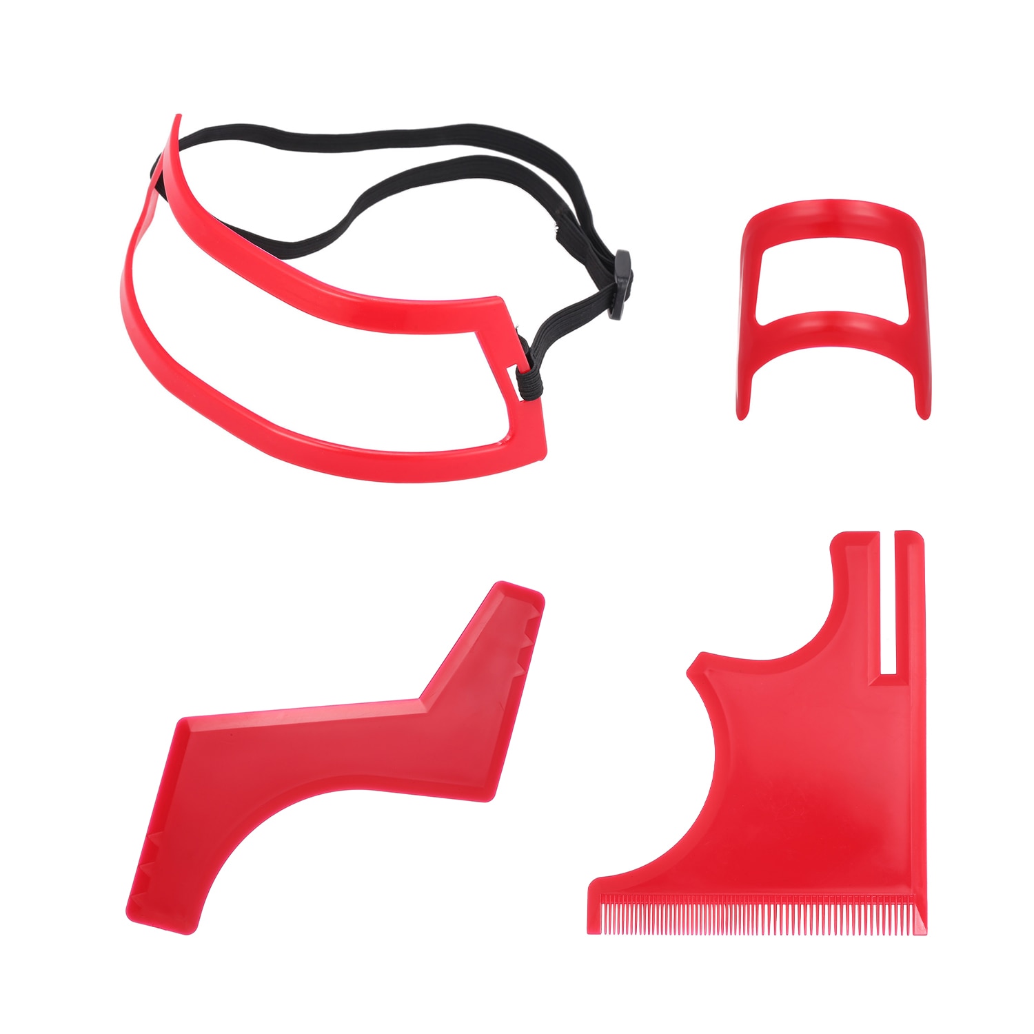 Kit de coupe de cheveux pour hommes, gabarit de ligne de cheveux, pochoir Guide pour hommes, ligne de cheveux, encolure, outils de coiffure pour Salon de coiffure, 4 pièces