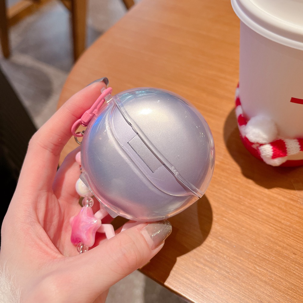 Para Sanag S6S funda con Clip gratis 3D estrella flor auricular cubierta suave para Sanag S6S FreeClip auriculares caja Fundas con llavero