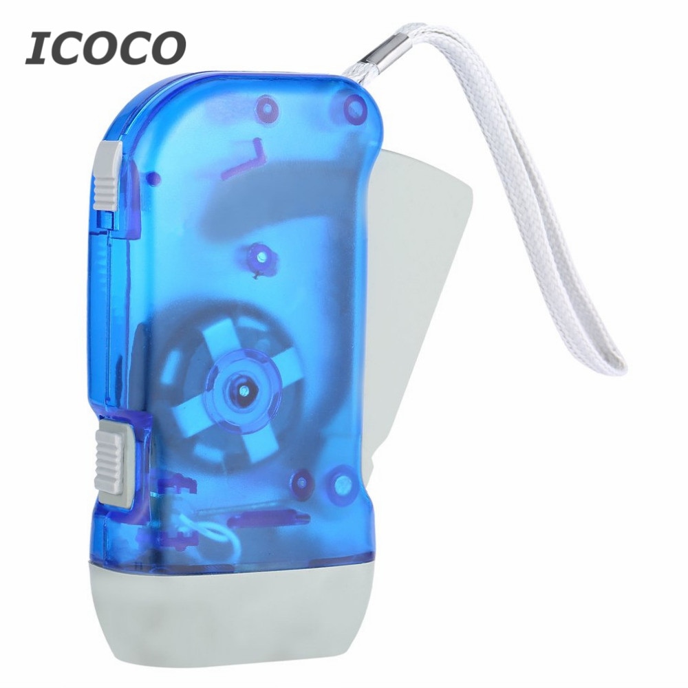 Ficklampa märke ficklampa 3 led handpressande dynamo vev power wind up ficklampa hand tryck vev camping lampa lampor