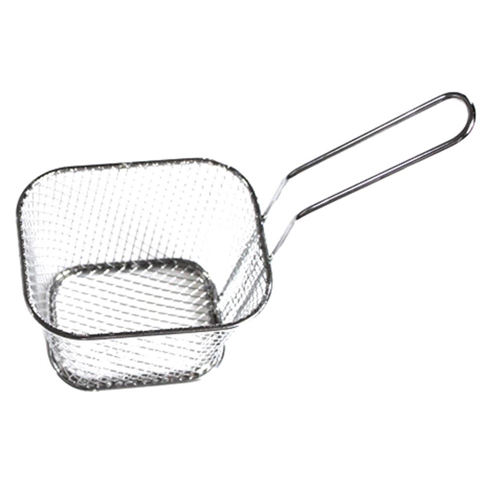 Mini Stainless Steel Chips Deep Fry Baskets Food Presentation Strainer Potato Cooking Tool Chef Basket Colander Tool: Default Title