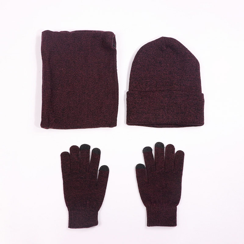 Tørklæde hue handsker til kvinder mænd vinter huer kasketter touch screen handske strik dame hatte hals varm hagesmæk balaclava maske gorras bonne