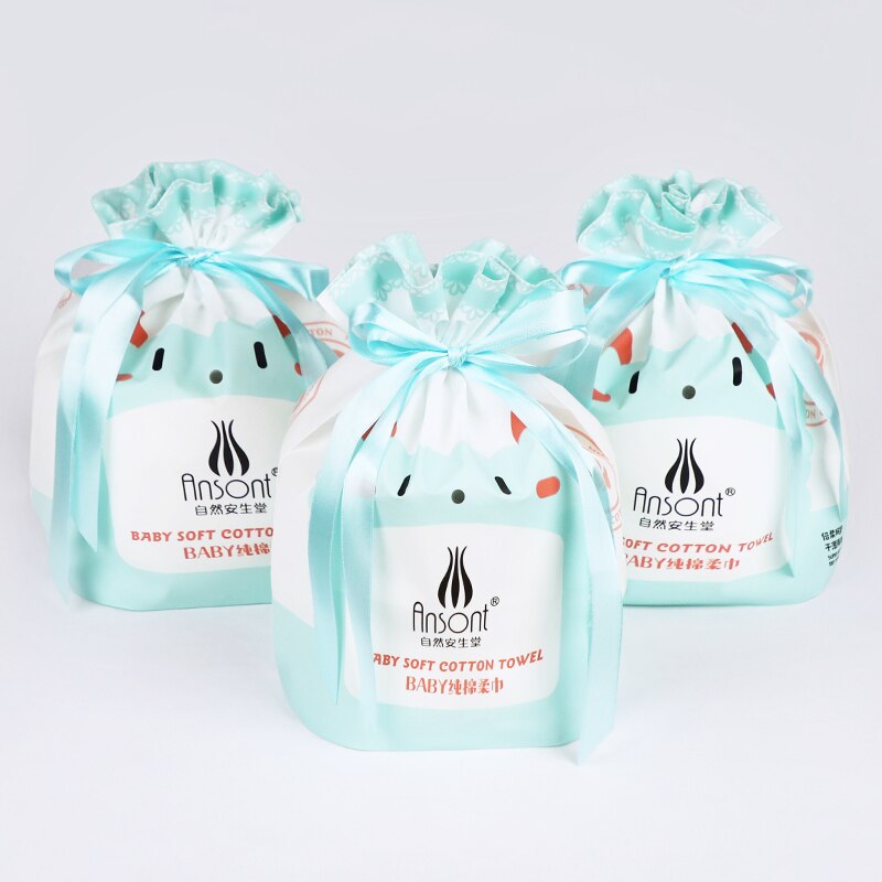 China factory 100% cotton disposable baby dry wipes