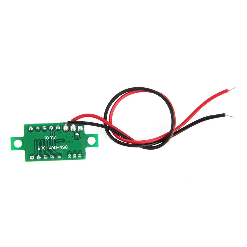 1 stk mini rød led panel spændingsmåler 3- digital justeringsvoltmeter nyeste