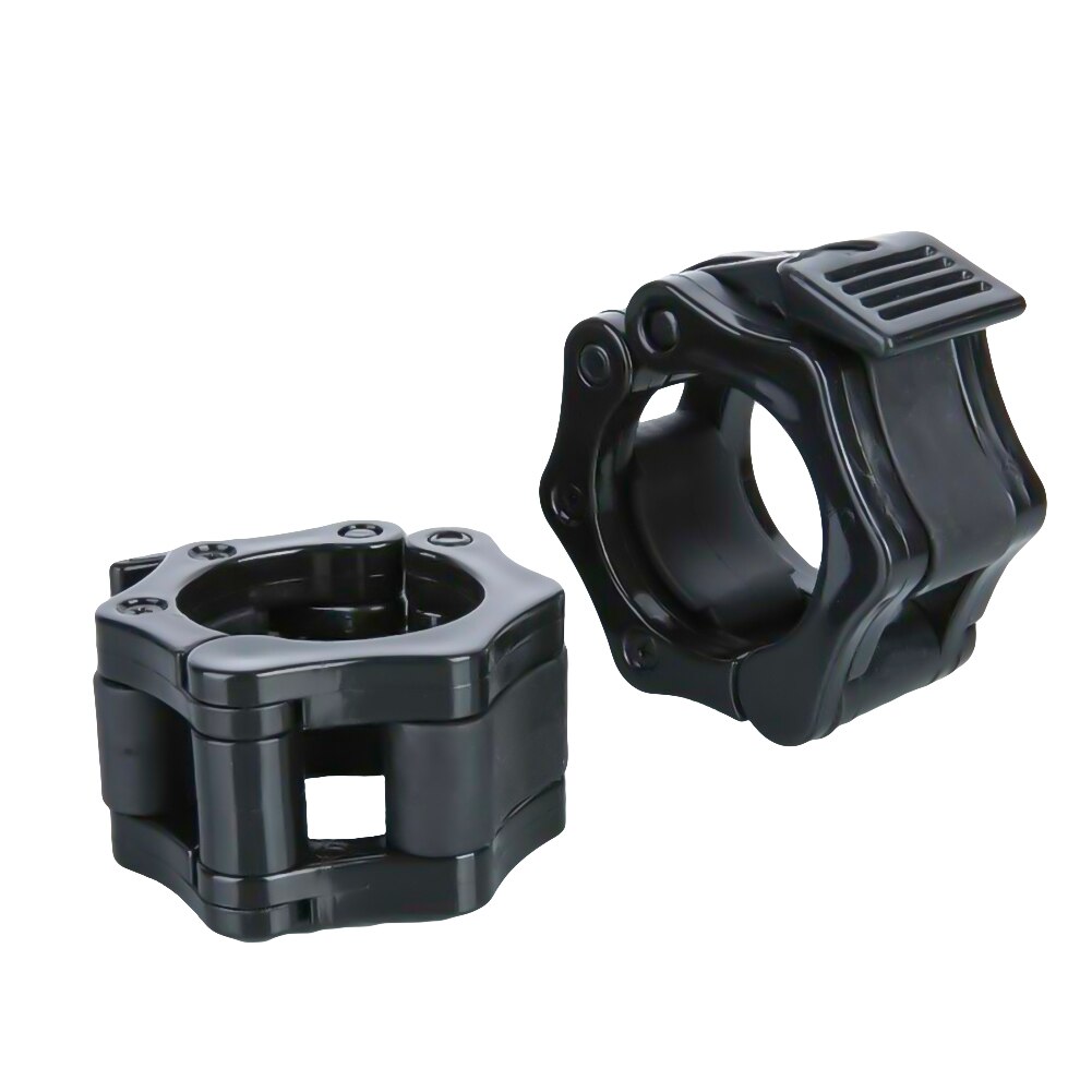 Mancuernas de levantamiento de pesas para hombre, 1 par de mancuernas de 25mm, abrazaderas, bloqueo, Fitness, musculación, estándar, para gimnasio, hebilla de mandíbula: Default Title