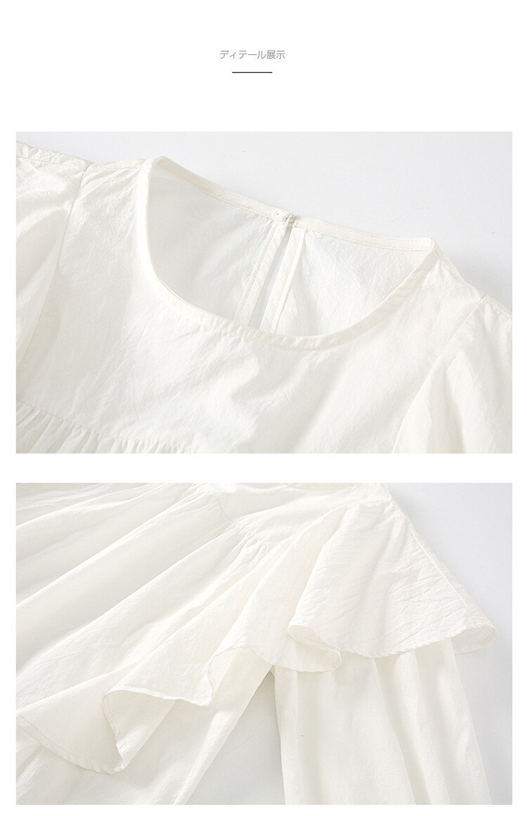 Camisas blancas holgadas de manga larga para niñas, blusa de algodón para 10, 12, 13, 14, 15 años, primavera y otoño