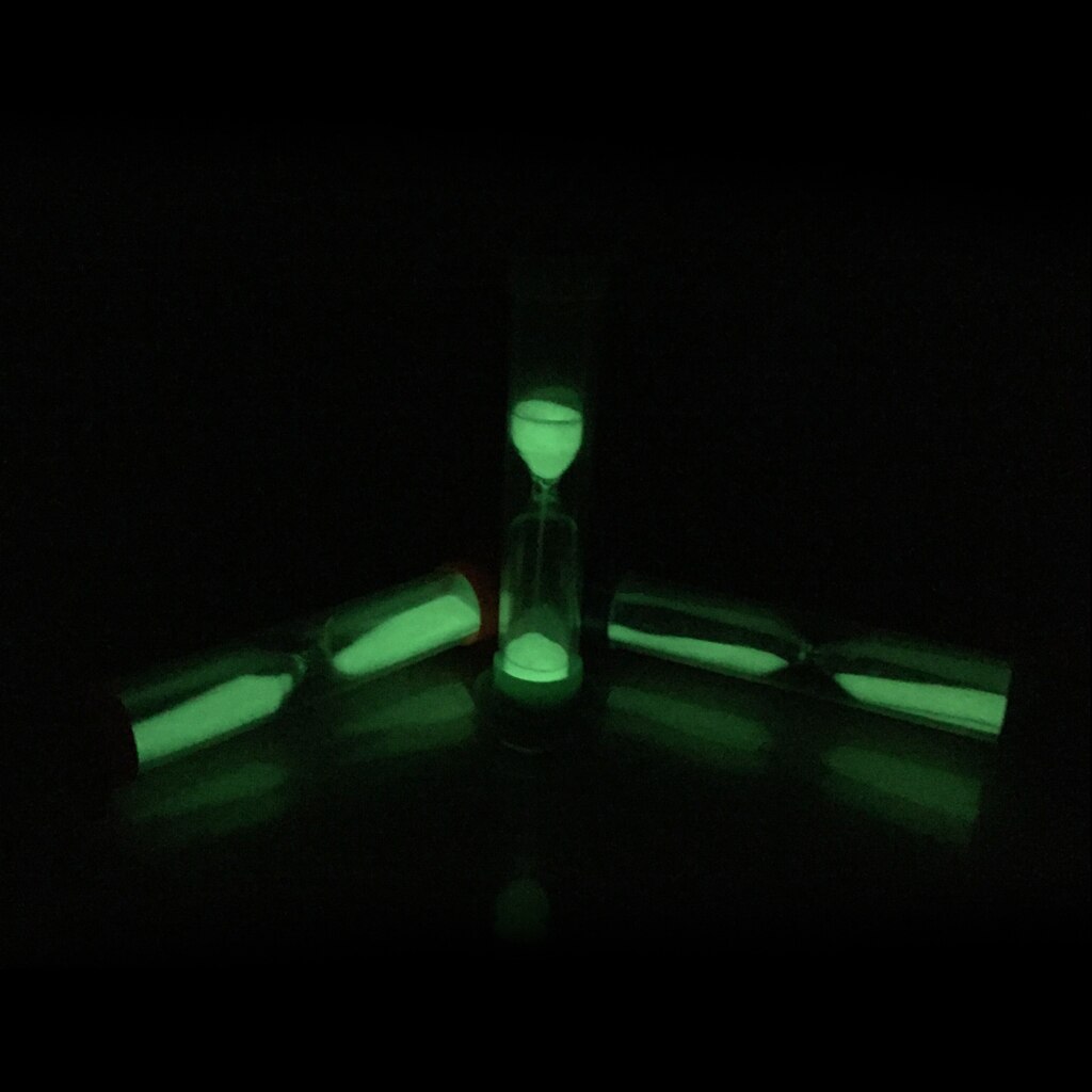 1 Min sistema di gestione del tempo con Timer per sabbia a incandescenza in plastica perfetto per il gioco di società