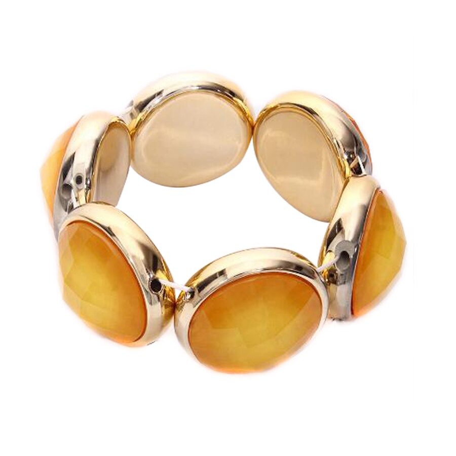 Candy Farben Große Stein Stretch Armbänder Armreifen für Männer Frauen Freundschaft Hand Zubehör Fabrik CM-E1527