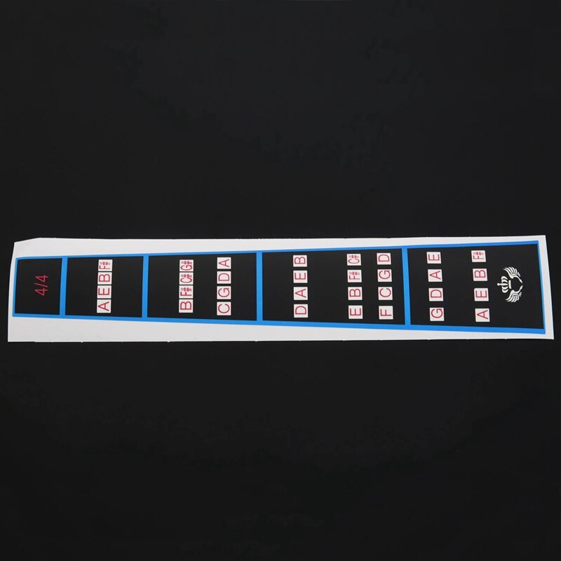 Violin Finger Guide /Fingerboard Sticker Fret Guide Label Finger Chart with Violin Shoulder Rest for 4/4-3/4 Size