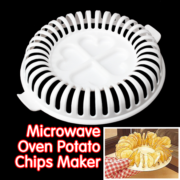 Diy Lage Calorieën Microwave Oven Fat Free Chips Maker Keuken Bakvormen Bakken Borden &amp; Pannen Chips Rack