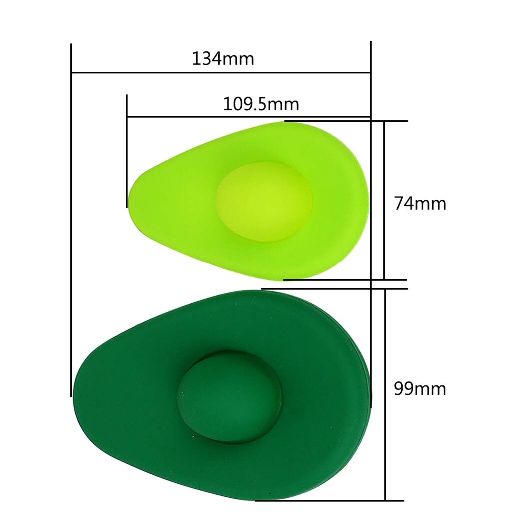 Silicone Avocado Fresh-keeping Cover Slicer Set Portable Fruit Preservation Seal Cover Fresh Keeping Kitchen Tools Gadg: 2PCS Cover