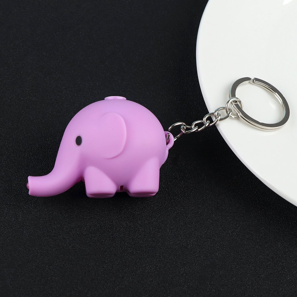 Cute Cartoon Elephant Animal Children Luminous Toys LED Pendant Mini Flashlight Kids Toy