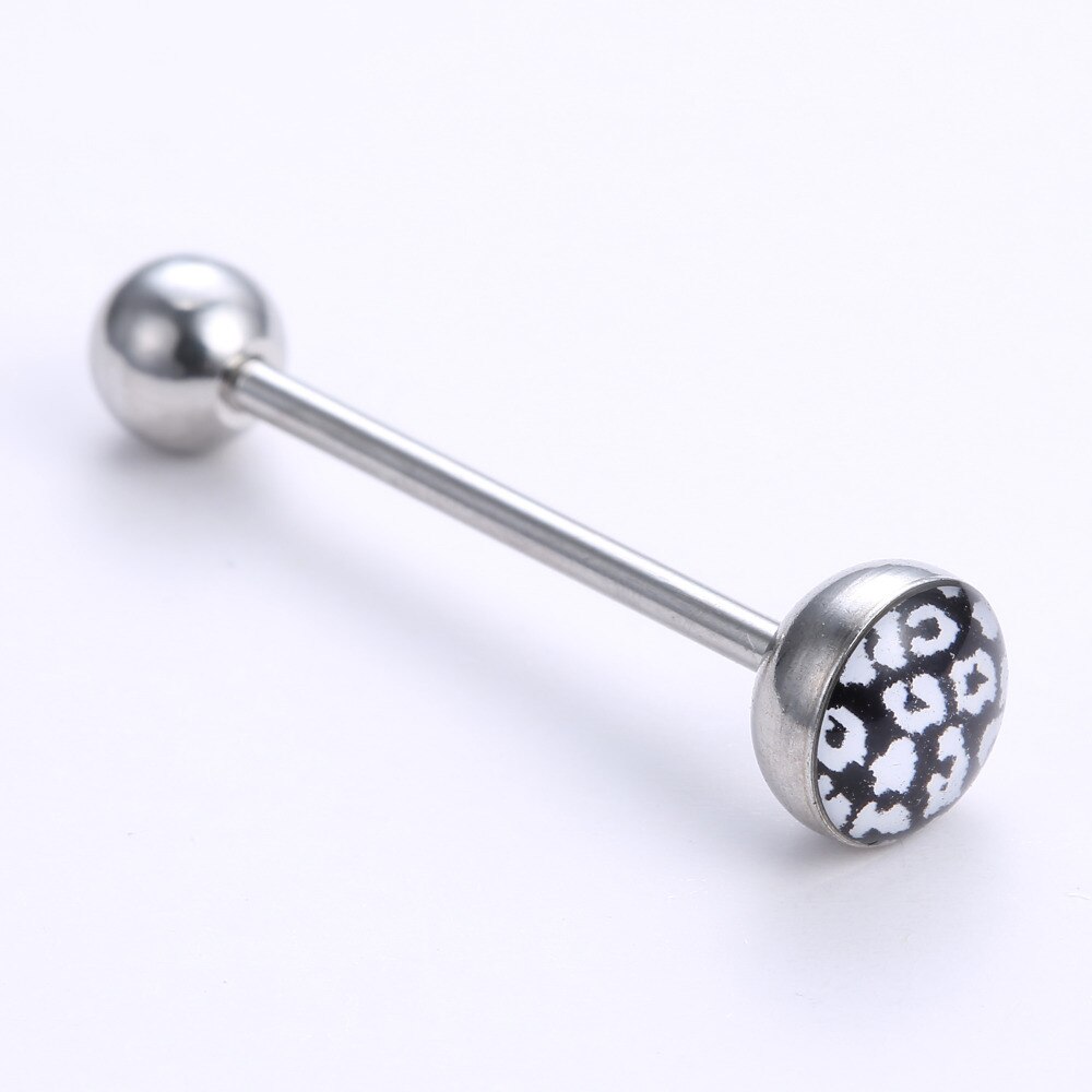 6 Stks/set Rvs Tong Piercing Set Langue Piercing Tong Stud Ring Ballen Voor Vrouwen Tong Bars Barbell Lichaam Sieraden