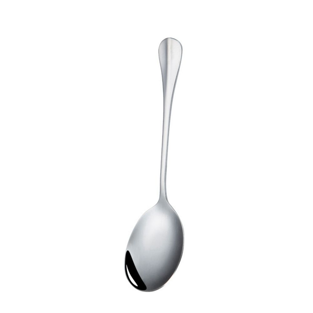 Kitchen Dinner Dish Tableware Soup Spoon Restaurant Large Stainless Steel Distributing Scoop Buffet Serving Supplies: M